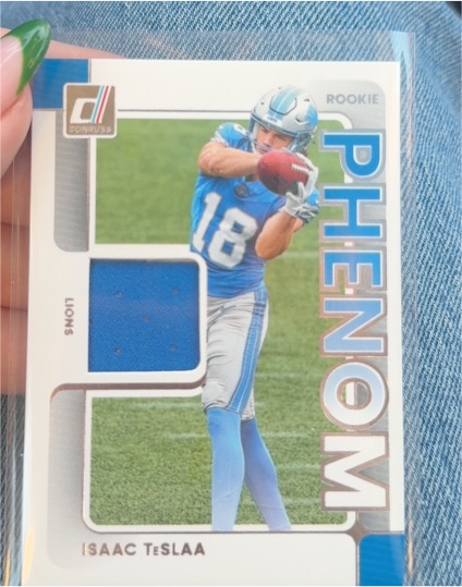 2025 Donruss Rookie Phenom Jerseys #RPJ-ITA Isaac TeSlaa — front