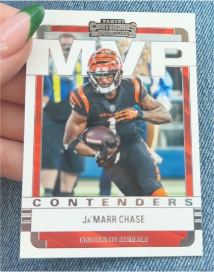 2022 Panini Contenders #MVP-JCH Ja'Marr Chase MVP Contenders — front