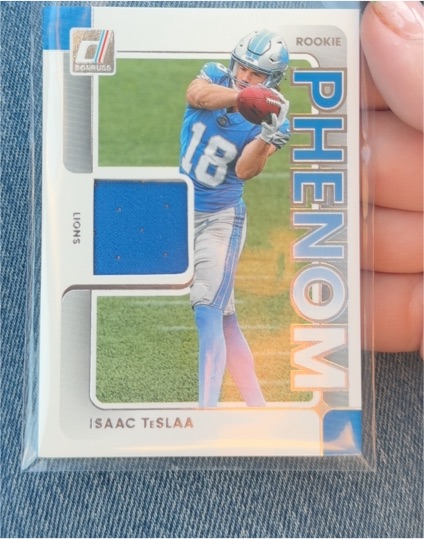 2025 Donruss #RPJ-ITA Isaac Teslaa Rookie Phenom Jersey Patch — front