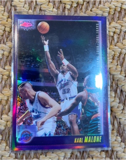 2000-01 Topps Chrome #129 Karl Malone — front
