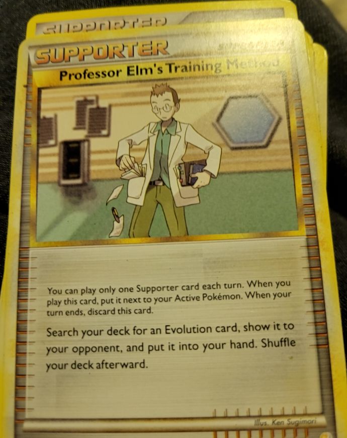 2010 Pokémon HeartGold SoulSilver #100 Professor Elm's Training Method — front