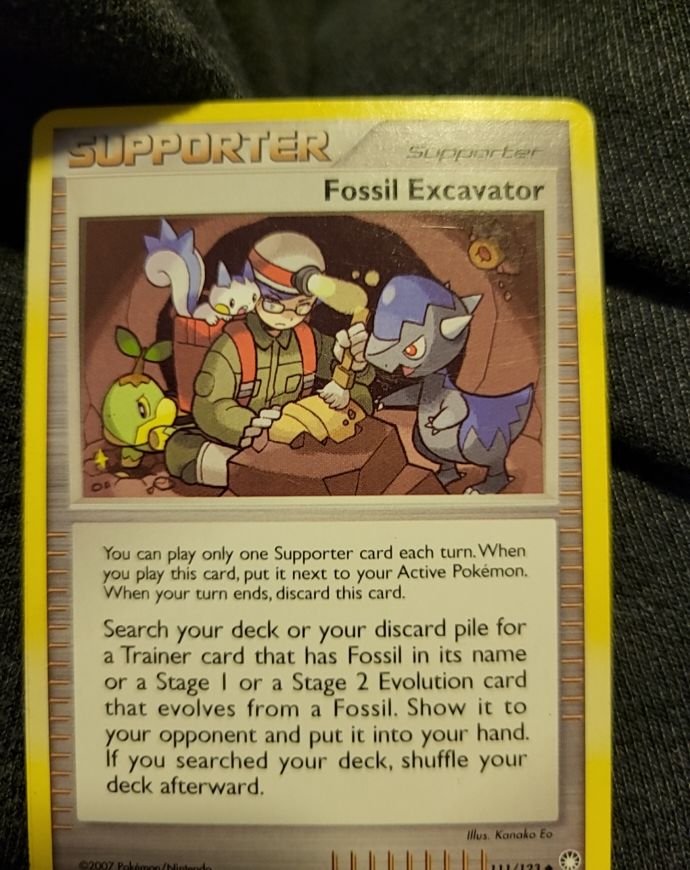 2007 Pokémon Mysterious Treasures #111 Fossil Excavator — front