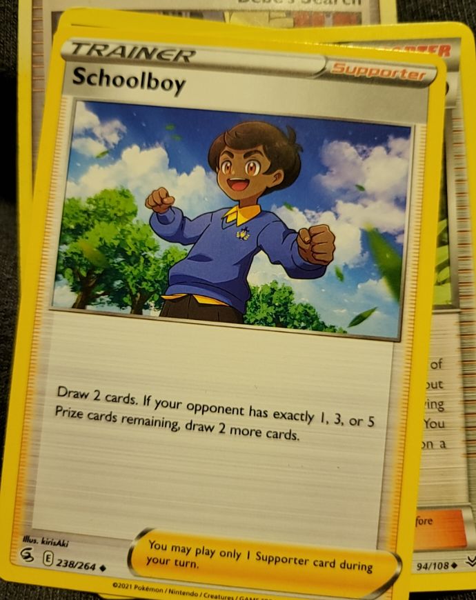 2021 Pokémon Fusion Strike #238 Schoolboy — front