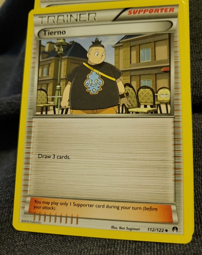 2016 Pokémon XY BREAKpoint #112 Tierno — front