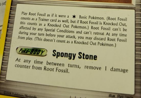 2002 Pokémon Spongy Stone Poké-BODY — front