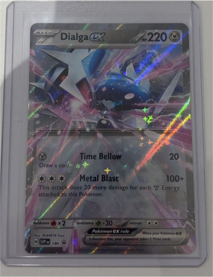 2023 Pokémon TCG Scarlet & Violet Black Star Promo #180 Dialga EX — front