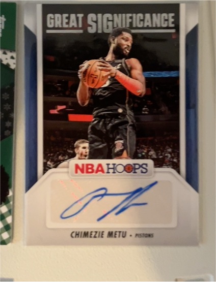 2024-25 Panini NBA Hoops Great Significance #GS-CMP Chimezie Metu — front