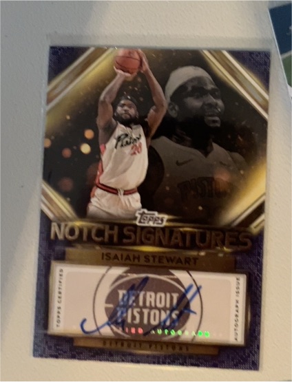 2025 Topps Notch Signatures #TNS-IS Isaiah Stewart — front
