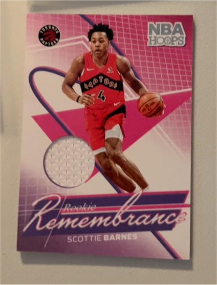 2024-25 Panini NBA Hoops #RR-SBR Scottie Barnes Rookie Remembrance Jersey — front