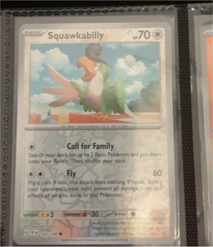 2023 Pokémon Scarlet & Violet #162 Squawkabilly — front