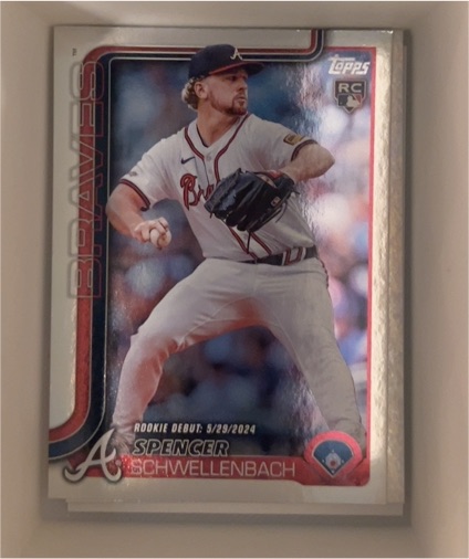 2025 Topps Update #US327 Spencer Schwellenbach Rookie Debut — front