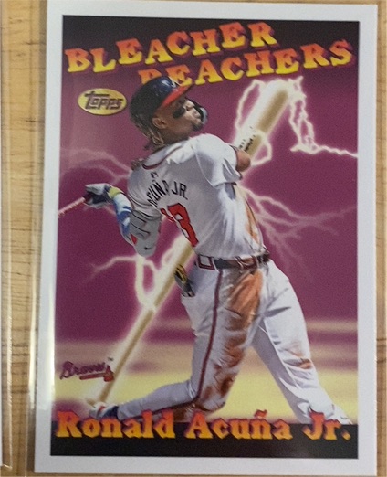 2025 Topps Update #BR-2 Ronald Acuña Jr. Bleacher Reachers — front