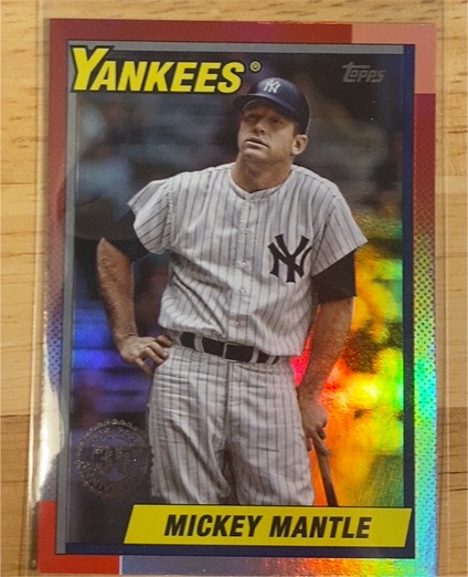 2025 Topps Update 1990 Topps #U90-43 Mickey Mantle — front