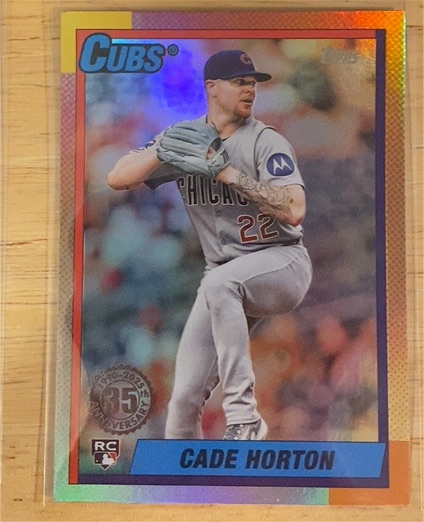 2025 Topps Update #U90-16 Cade Horton 1990 35th Anniversary Insert — front