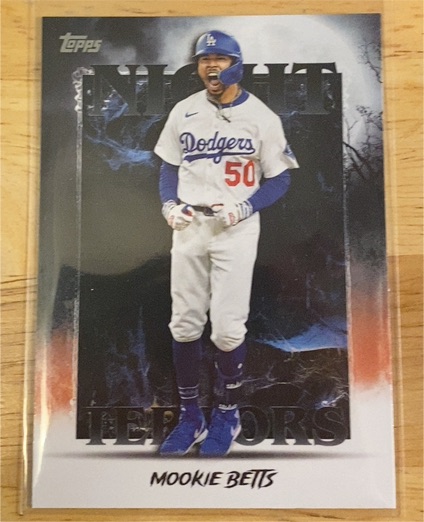 2025 Topps Update #NT-9 Mookie Betts Night Terrors — front