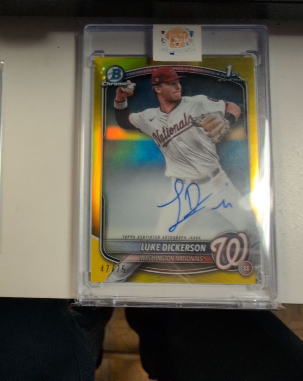 2025 Bowman Chrome #CPA-LDI Luke Dickerson — front