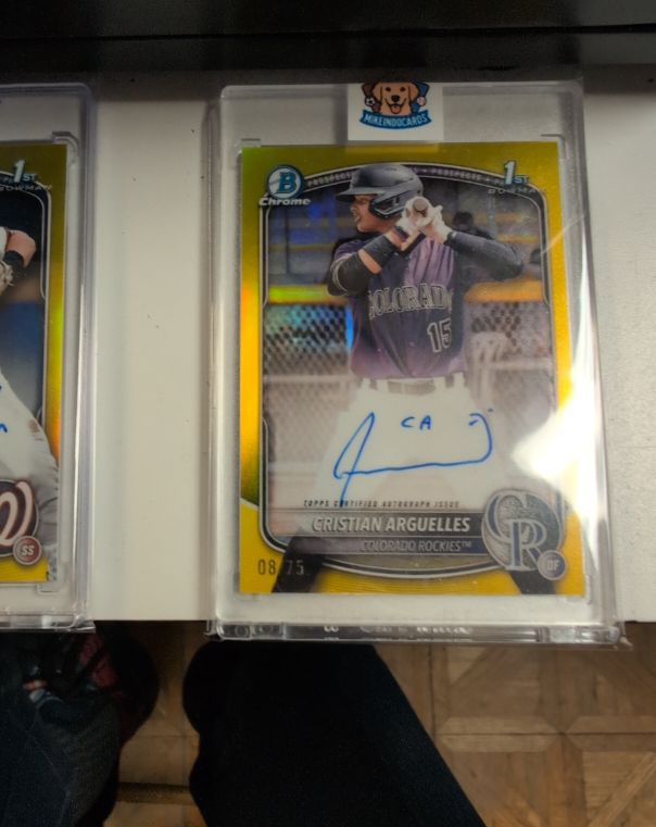 2025 Bowman Chrome #CPA-CA Cristian Arguelles — front