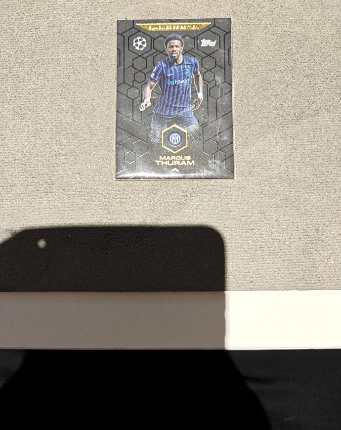 2023 Topps UEFA Champions League Marcus Thuram Black Edge Edition — front