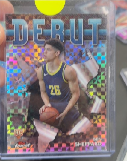 2023-24 Topps Finest Debut #D-17 Ben Sheppard — front
