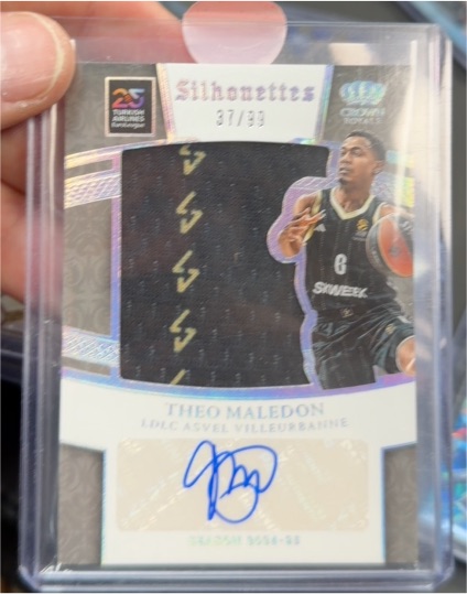 2024-25 Panini Crown Royale Euroleague Silhouettes #SIL-THE Theo Maledon — front