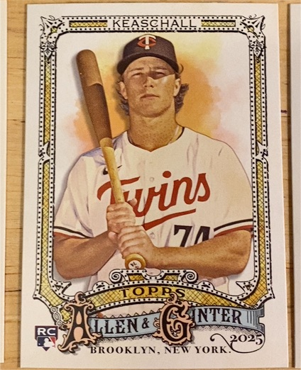 2025 Topps Allen & Ginter #223 Luke Keaschall — front