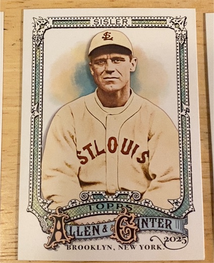 2025 Topps Allen & Ginter #170 George Sisler — front