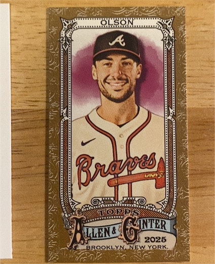 2025 Topps Allen & Ginter Mini #168 Matt Olson — front