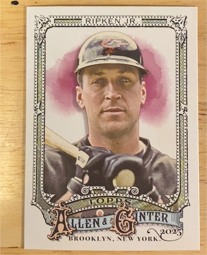 2025 Topps Allen & Ginter #26 Cal Ripken Jr. — front