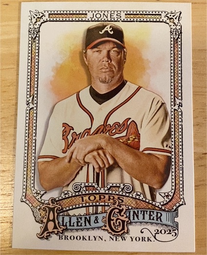 2025 Topps Allen & Ginter #36 Chipper Jones — front