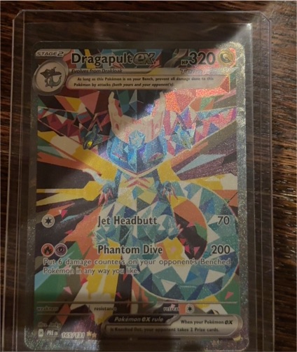 2025 Pokémon Prismatic Evolutions #165 Dragapult EX — front