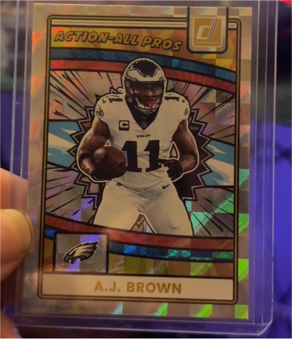 2025 Panini Donruss #AAP-ABR A.J. Brown Action-All Pros — front