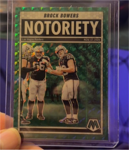 2025 Panini Mosaic #10 Brock Bowers Notoriety — front