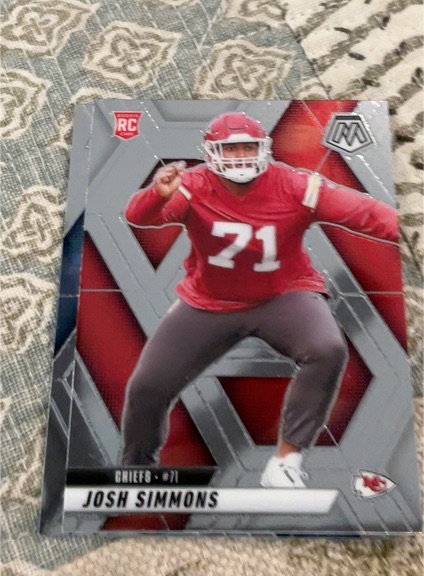 2025 Panini Mosaic #398 Josh Simmons — front