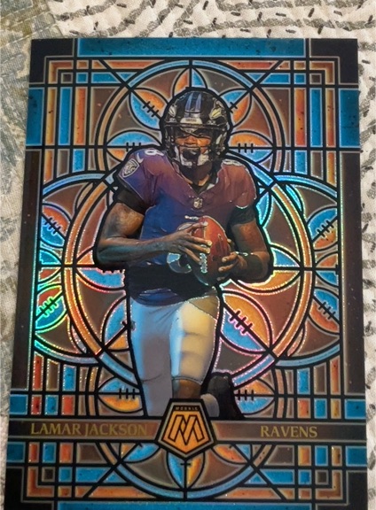 2025 Panini Mosaic #1 Lamar Jackson — front