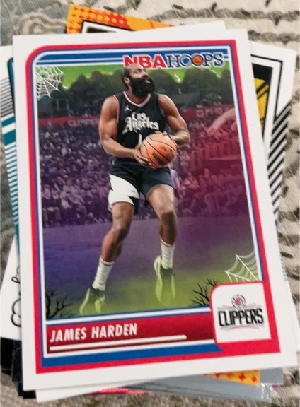 2023-24 Panini Haunted Hoops #77 James Harden — front
