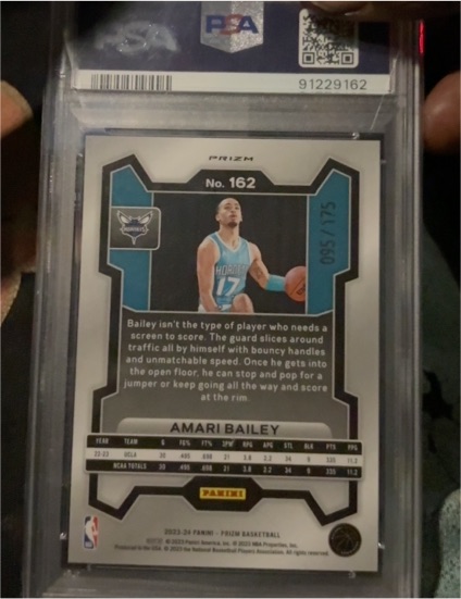 2023-24 Panini Prizm #162 Amari Bailey — front