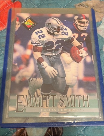 1994 Classic Pro Line Live #1 Emmitt Smith — front