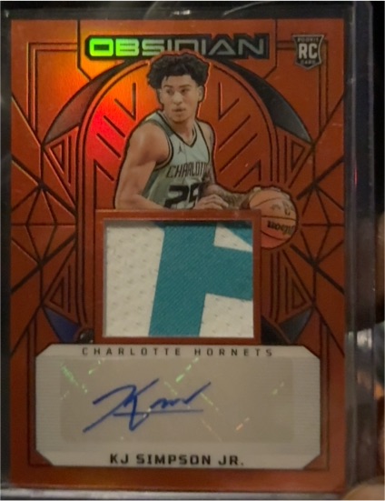 2024-25 Panini Obsidian #239 KJ Simpson Jr. — front