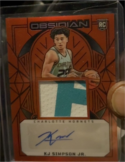 2024-25 Panini Obsidian #239 KJ Simpson Jr. — front