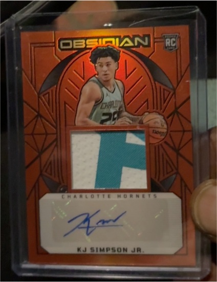 2024-25 Panini Obsidian #RJI-KJJ KJ Simpson Jr. — front