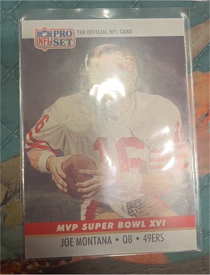1990 Pro Set #16 Joe Montana Super Bowl XVI MVP — front