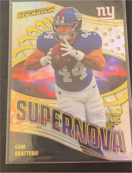 2025 Panini Revolution #22 Cam Skattebo Supernova Rookie — front