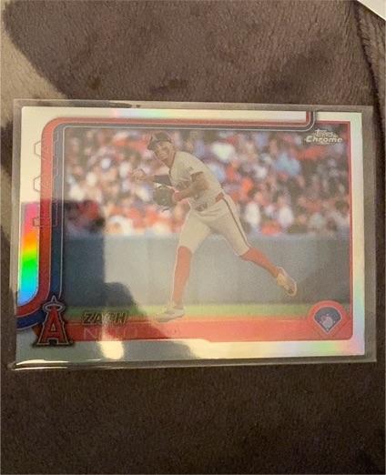 2025 Topps Chrome #211 Zach Neto — front