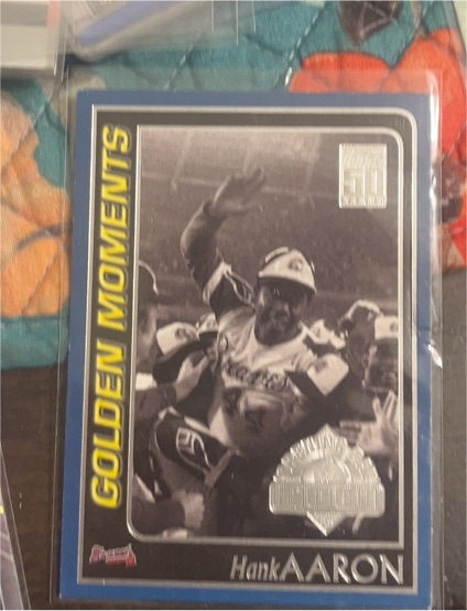 2001 Topps #385 Hank Aaron Atlanta Braves Golden Moments — front