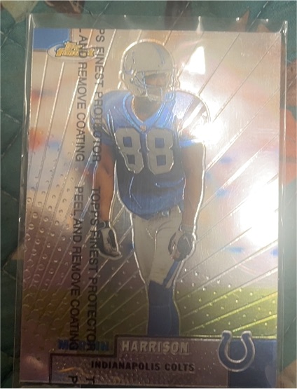 1999 Topps Finest #14 Marvin Harrison — front