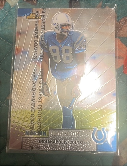 1995 Topps Finest #3 Marvin Harrison — front