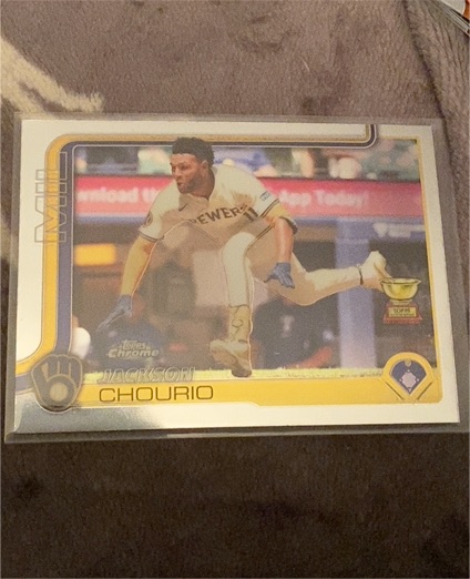 2025 Topps Chrome #262 Jackson Chourio — front