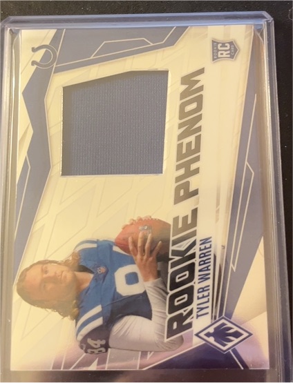 2025 Panini Phoenix #RPJ-TWN Tyler Warren Rookie Phenom Patch Auto — front