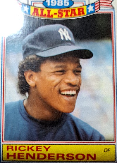 1985 Topps All-Star #7 Rickey Henderson — front
