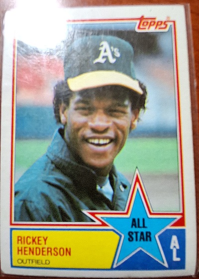 1983 Topps #391 Rickey Henderson — front